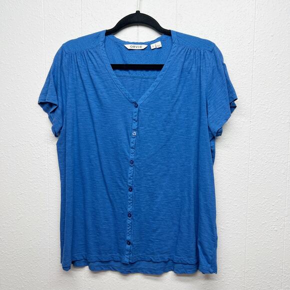ORVIS Minimalist Cotton Lightweight Breathable Relaxed Womens Top Size Large - Picture 1 of 12